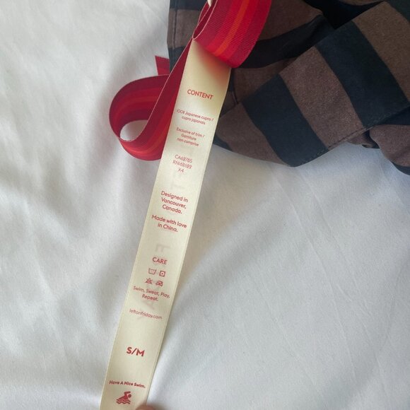 Left on Friday  Day Trip Button Down in Jet / Stormy Stripe S/M - Picture 2 of 7